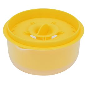 Mini Egg Yolk Separator NonToxic Durable Egg White Filter Divider Kitchen Tool for Home Bakery(Yellow )