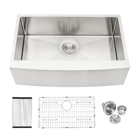 Stainless Steel Apron Front Farmhouse Sink - Prohibited For Sale On Amazon