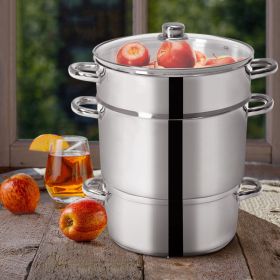 11-Quart Stainless Steel Fruit Juicer Steamer