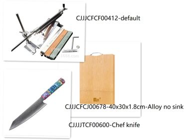 8 inch Damascus chef knife Cut knife Japanese fish knife Kitchen knife (Option: Bundle set)